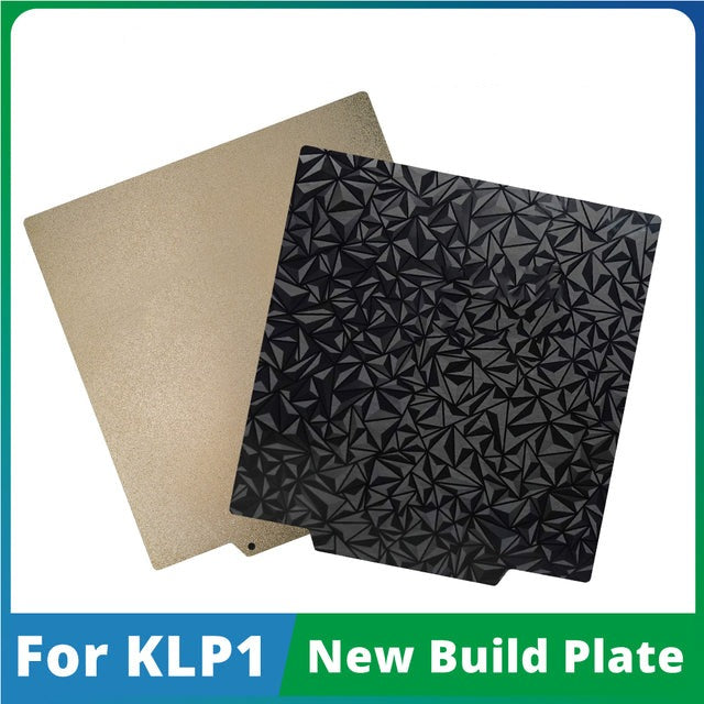 KINGROON 3D Printer Build Plate KLP1 PEI PEO PET Sheet 220x220mm Double Side Printing Diamond Carbon Fiber (Magnetic Base Option