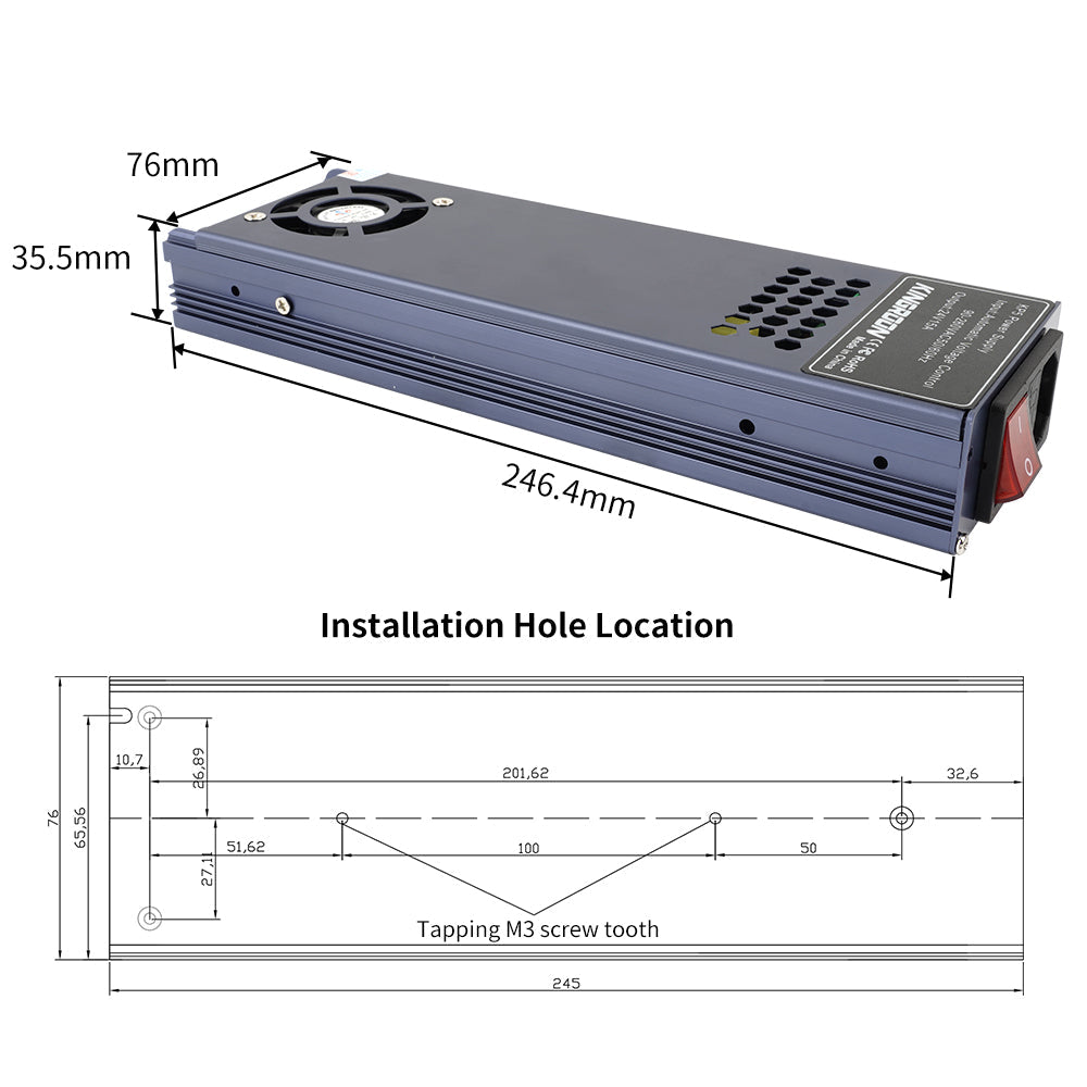 Kingroon KP5L Power 360W 24V – P3D