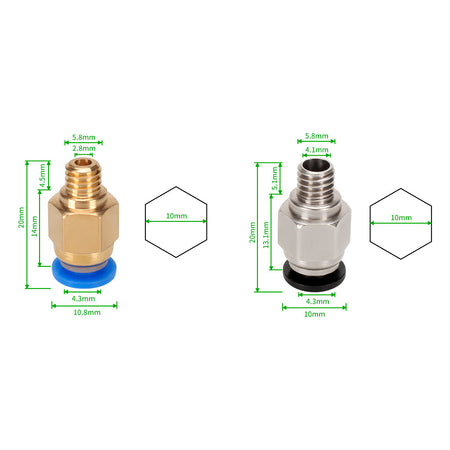 pc4-m6 and pc4-m10 connectors