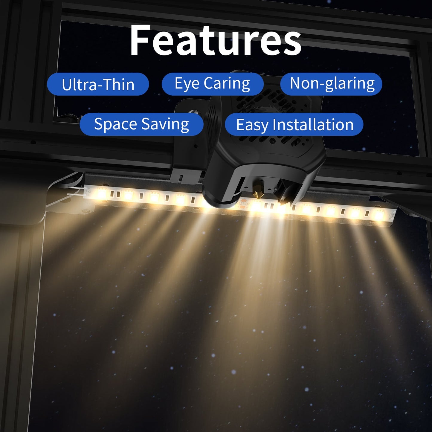 Universal LED Light Bar Upgrade Kit for 3D Printers – P3D