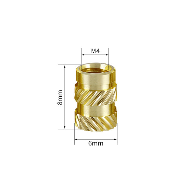 Copper Thread Insert Threaded Inserts for Plastic – P3D