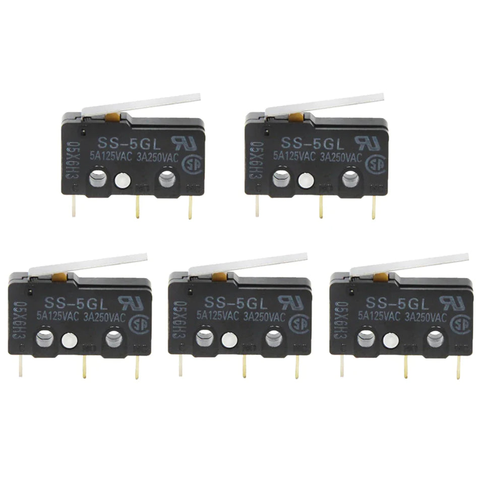 Microinterruptor de límite OMRON SS-5GL 5A 125V 1.47N 3A Botón mínimo Final de carrera RAMPS1.4