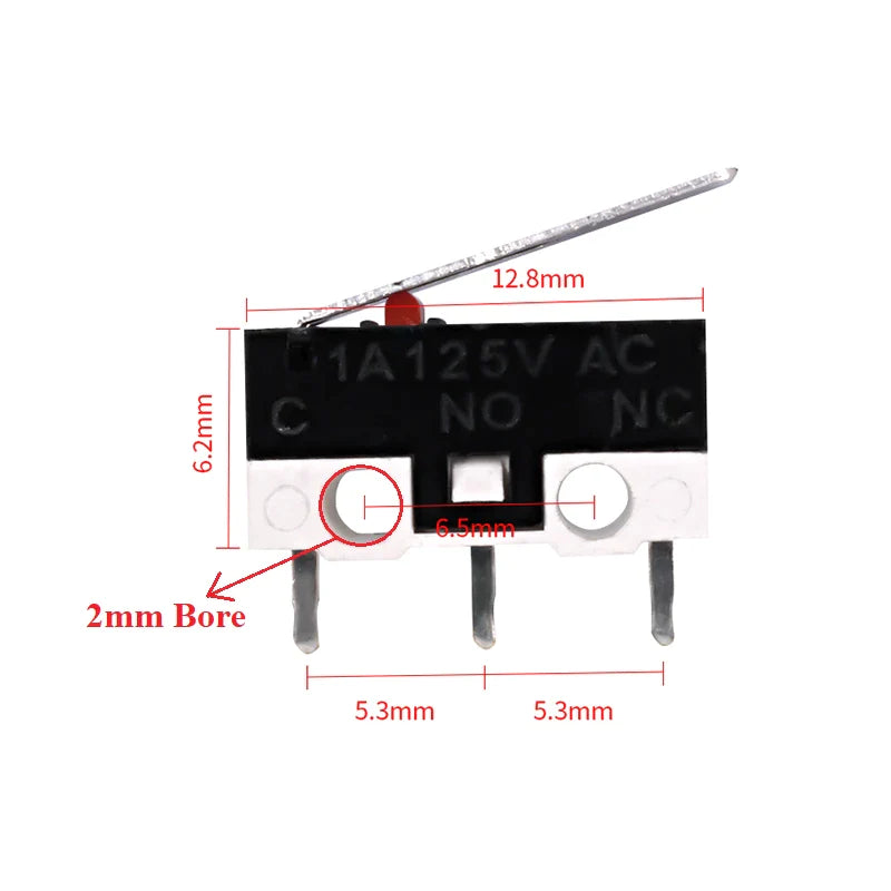 Micro Limit Switch End Stop with 1M Cable Mini Limited Endstop 1A 125V ...