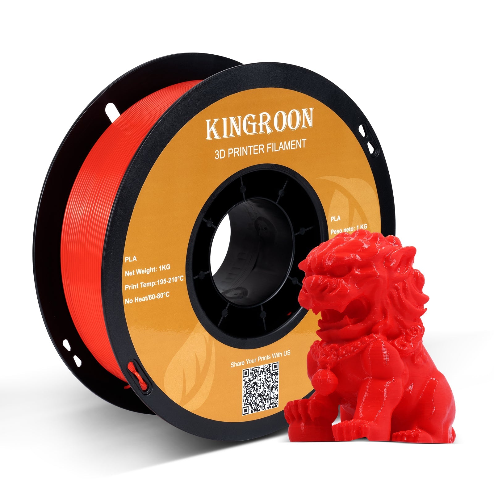Red PLA Filamento Impresora 3D – P3D