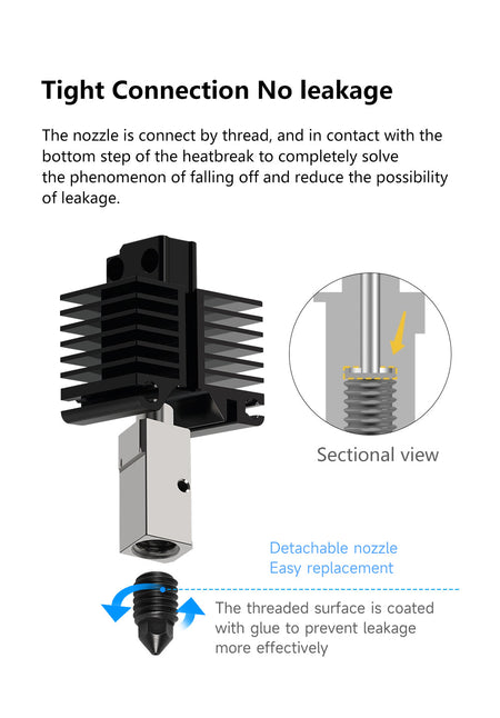 CHT Nozzles Copper Plated Brass Hardened Steel Nozzle For Bambu Lab X1 Carbon X1-Carbon P1P 3D Printer