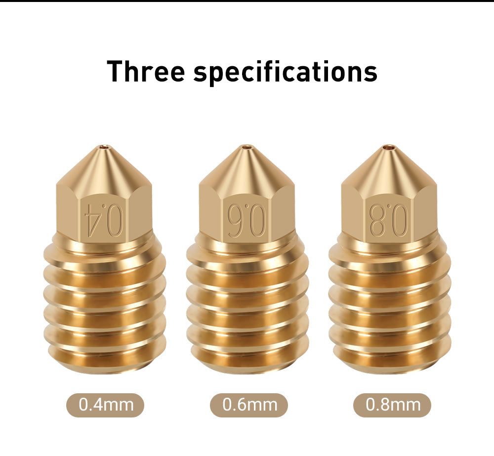 CHT Nozzles Copper Plated Brass Hardened Steel Nozzle For Bambu Lab X1 Carbon X1-Carbon P1P 3D Printer