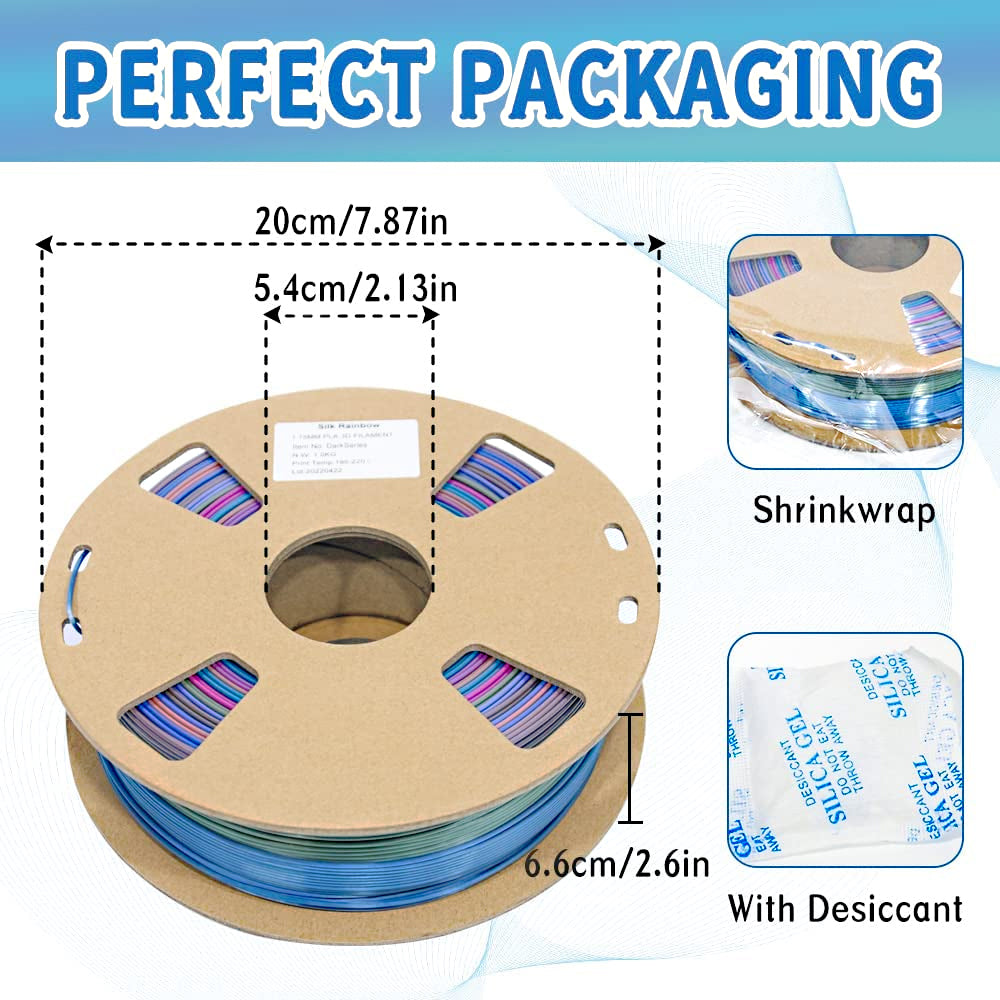 String Pla Card Silk Rainbow PLA Filament with Cardboard Spool - Mushroom – P3D