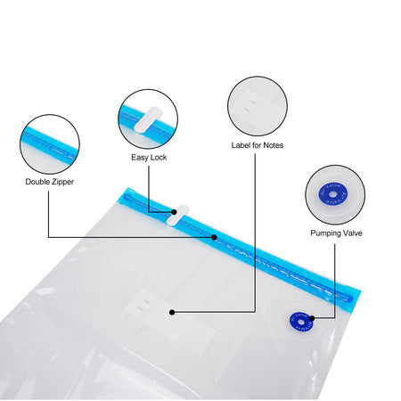 Vacuum filament storage bag with suction Pump