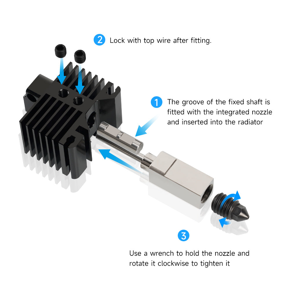 CCTREE Bamboo Original Hardened Steel Hotend Kit With Fan Für CCTREE Bamboo Original Hardened Steel Hotend Kit With Fan Für