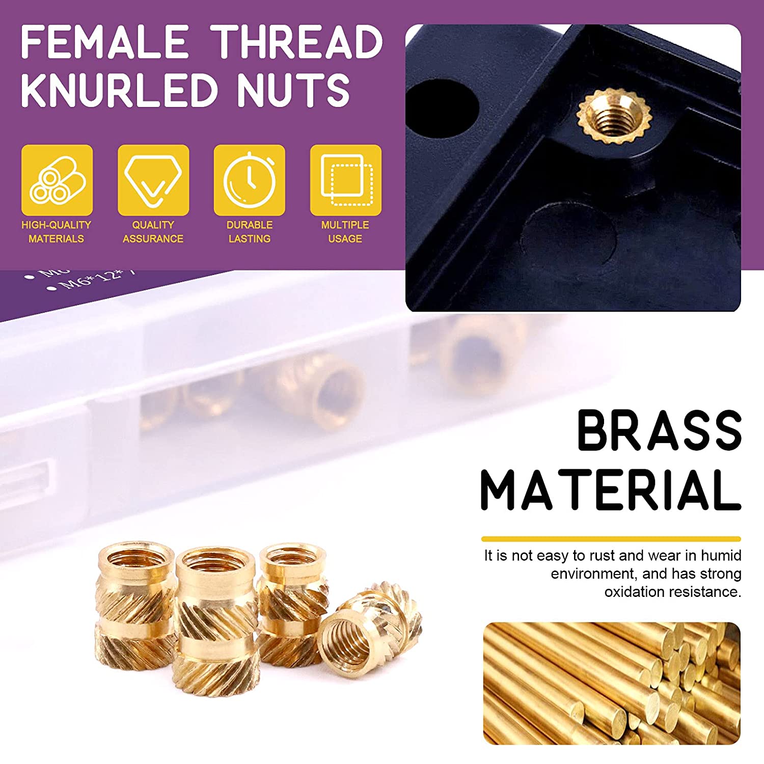 Threaded Inserts for Plastic – P3D